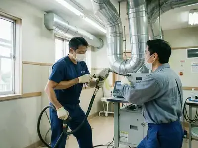六本木 病院 換気ダクト清掃