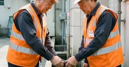 検査員の確認作業