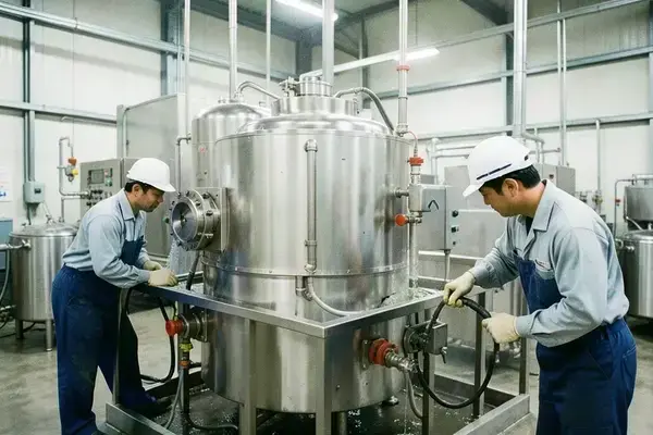 食品工場機械洗浄